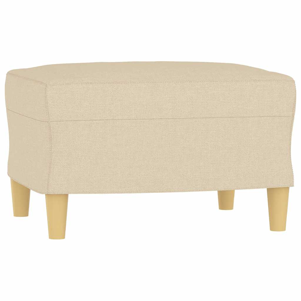fodskammel 60x50x41 cm stof cremefarvet