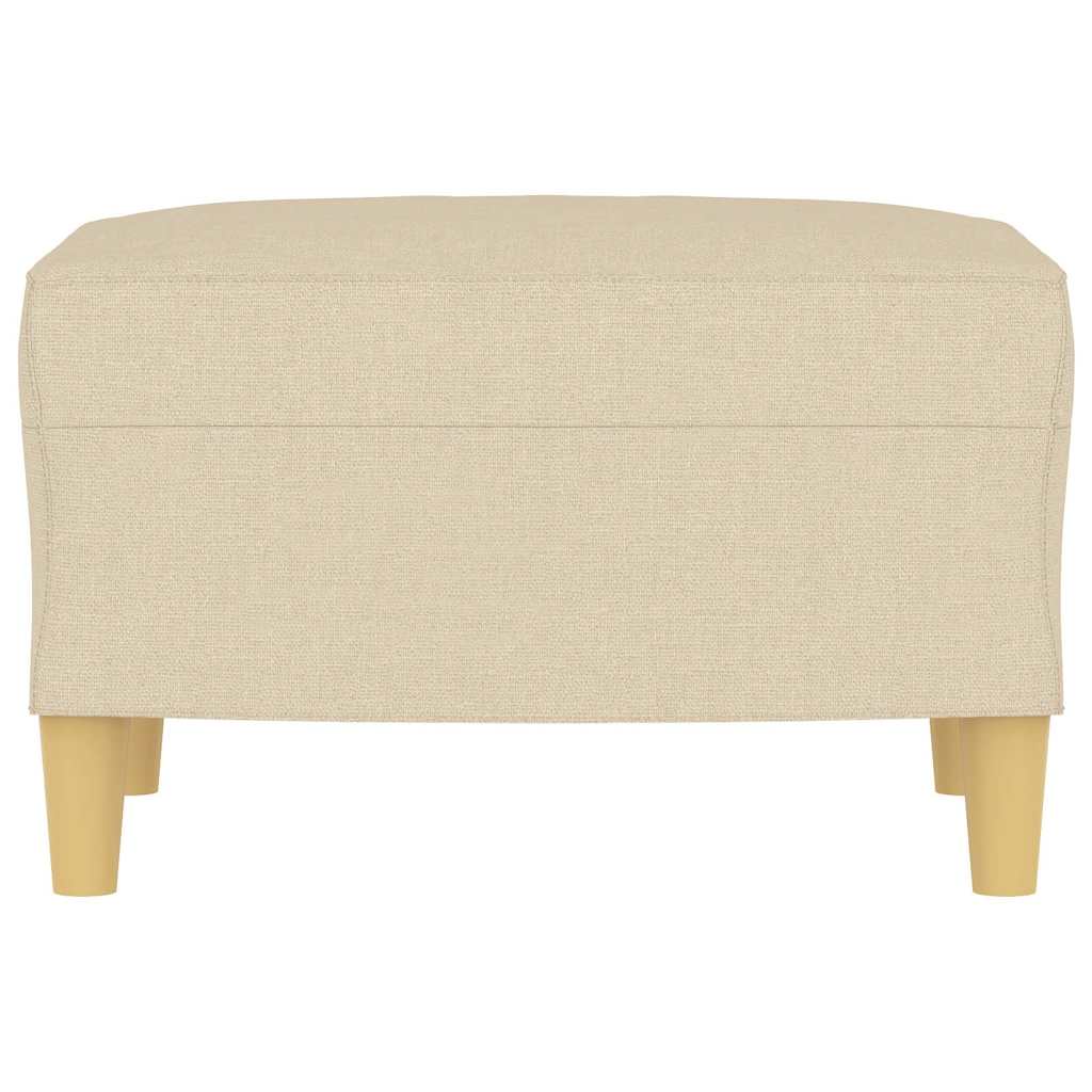 fodskammel 60x50x41 cm stof cremefarvet