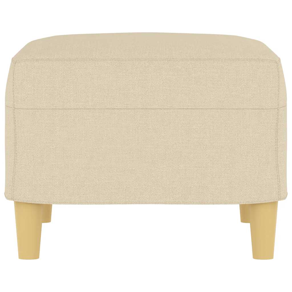 fodskammel 60x50x41 cm stof cremefarvet