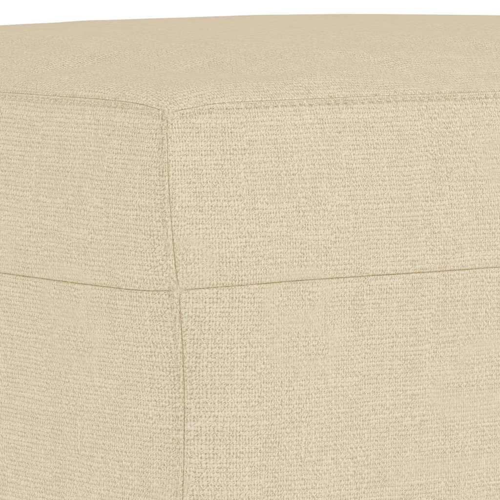 fodskammel 60x50x41 cm stof cremefarvet