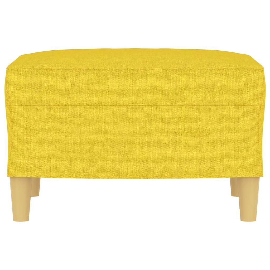 fodskammel 60x50x41 cm stof gul