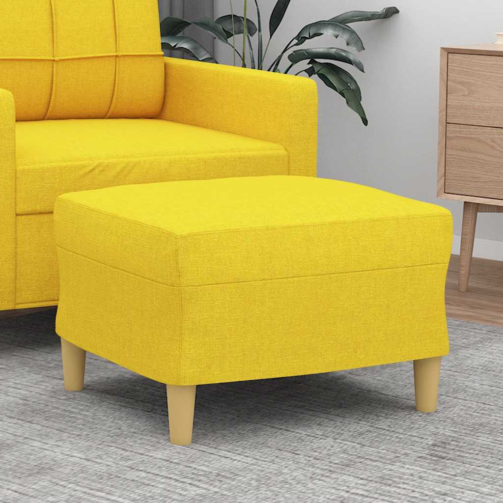 fodskammel 60x50x41 cm stof gul