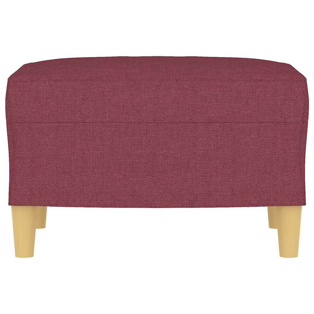 fodskammel 60x50x41 cm stof vinrød