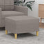 fodskammel 60x50x41 cm stof gråbrun