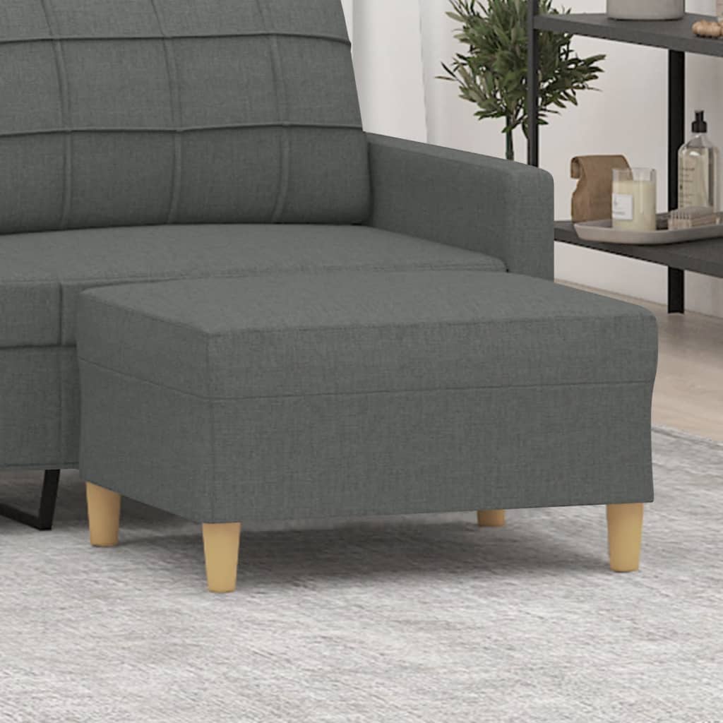 fodskammel 70x55x41 cm stof mørkegrå