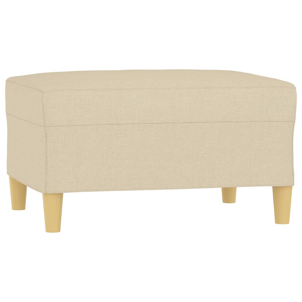 fodskammel 70x55x41 cm stof cremefarvet