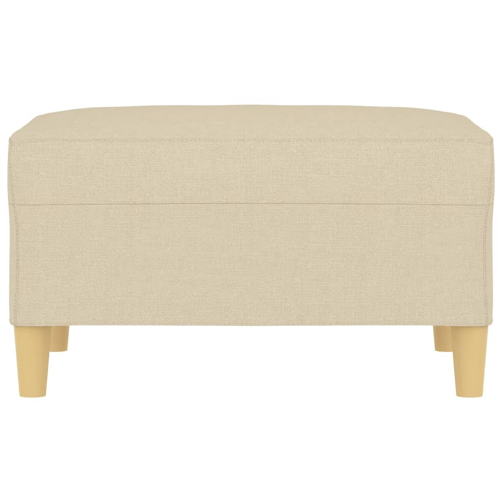 fodskammel 70x55x41 cm stof cremefarvet