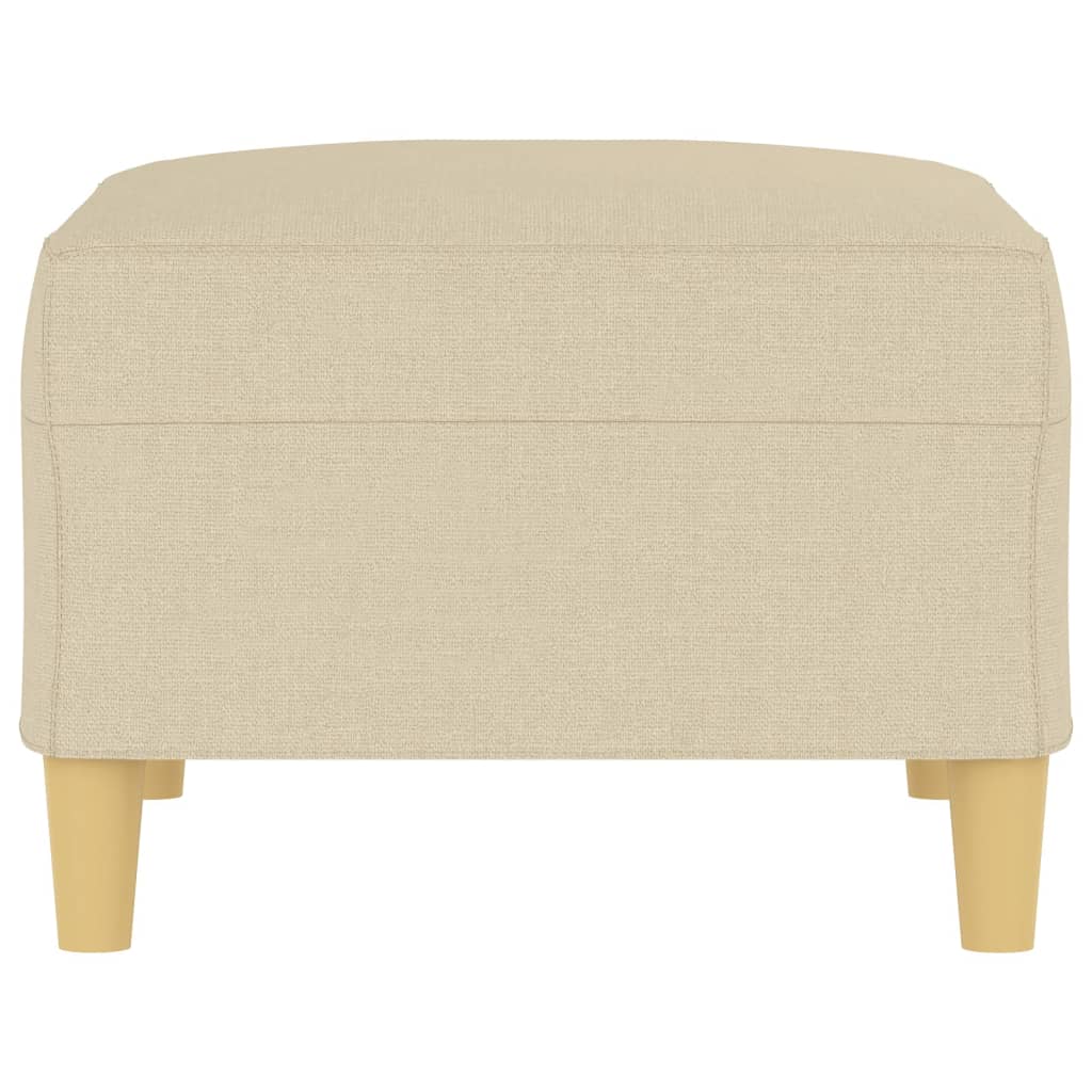 fodskammel 70x55x41 cm stof cremefarvet