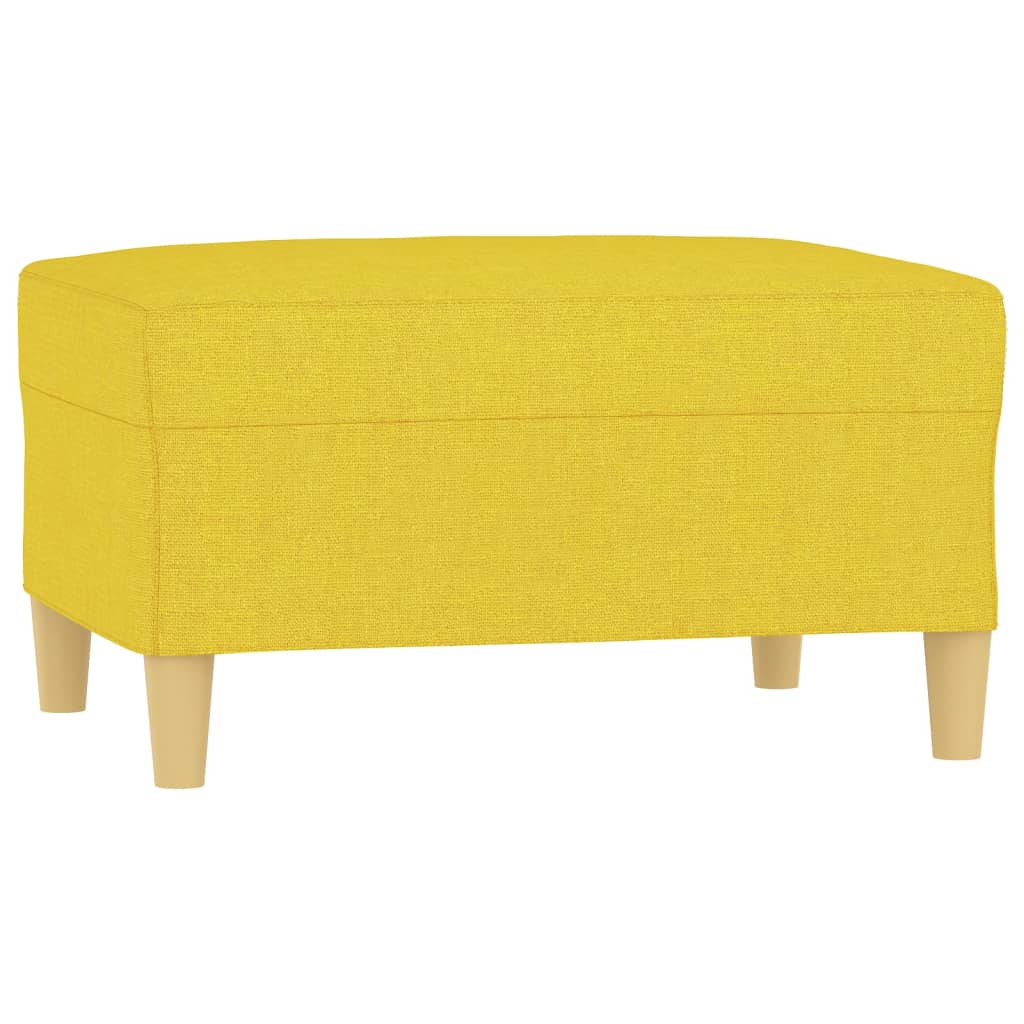 fodskammel 70x55x41 cm stof lysegul