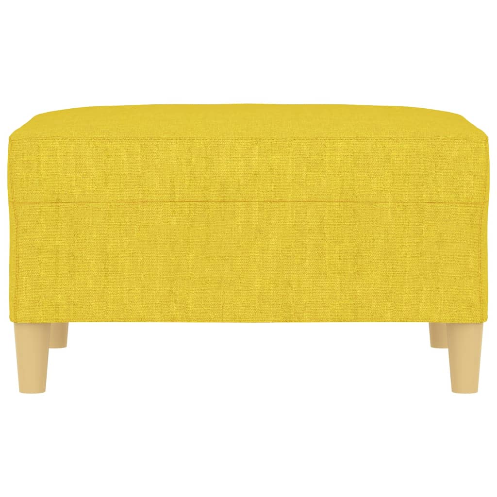 fodskammel 70x55x41 cm stof lysegul