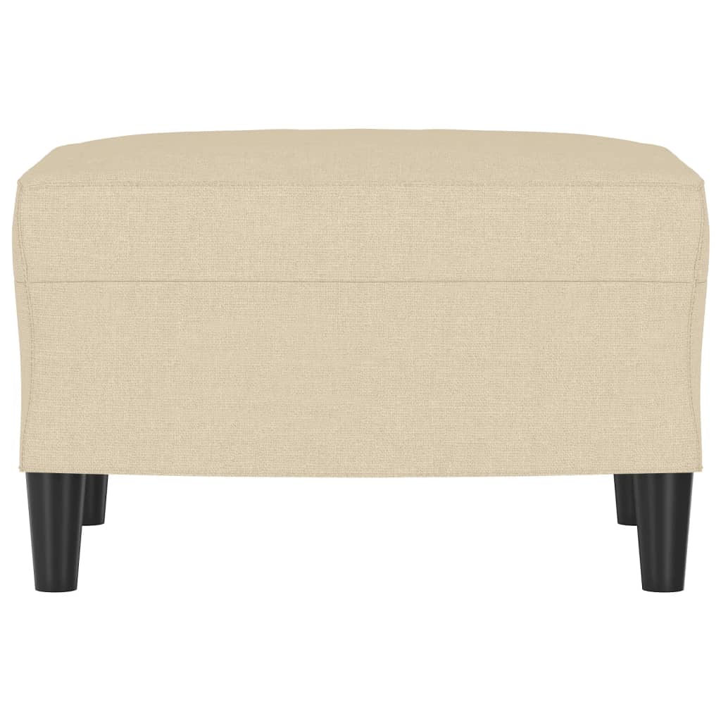 fodskammel 60x50x41 cm stof cremefarvet