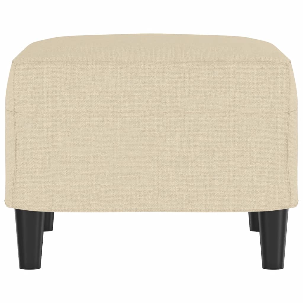 fodskammel 60x50x41 cm stof cremefarvet