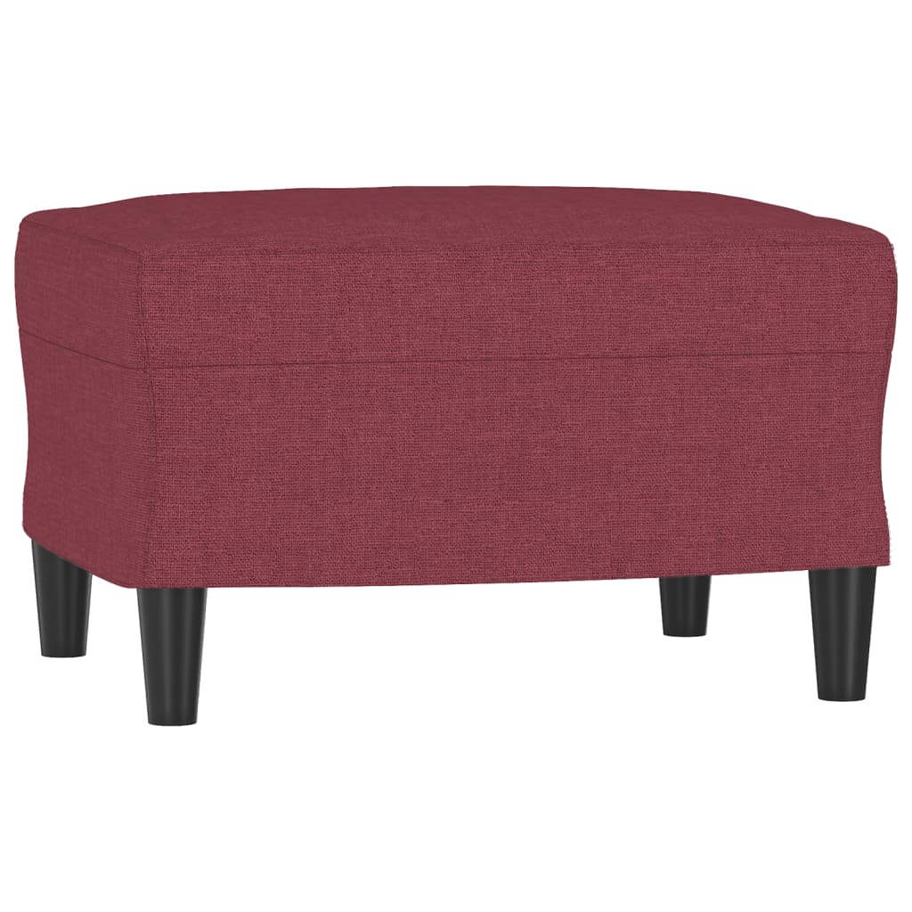 fodskammel 60x50x41 cm stof vinrød