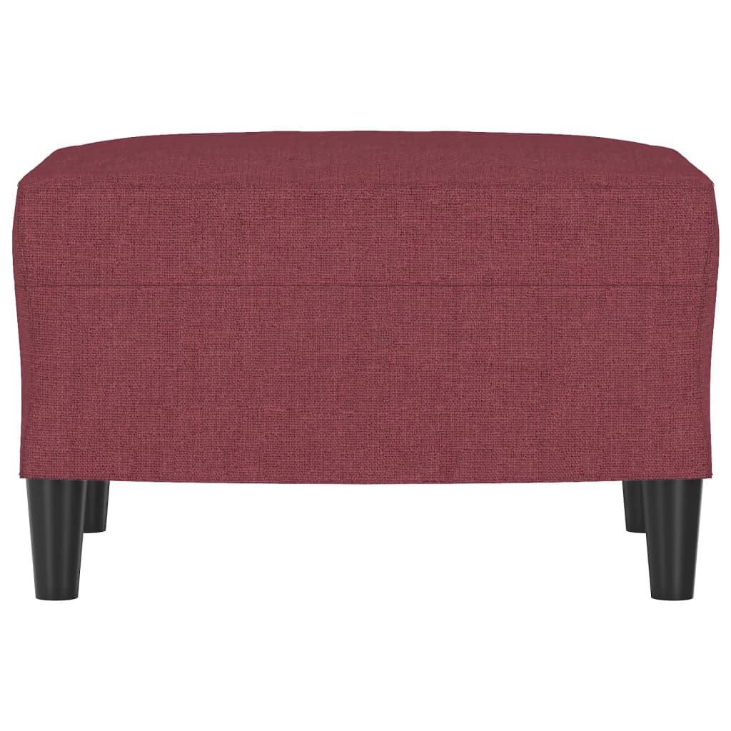 fodskammel 60x50x41 cm stof vinrød