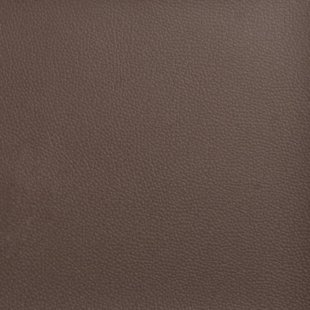 fodskammel 60x50x41 cm kunstlæder brun