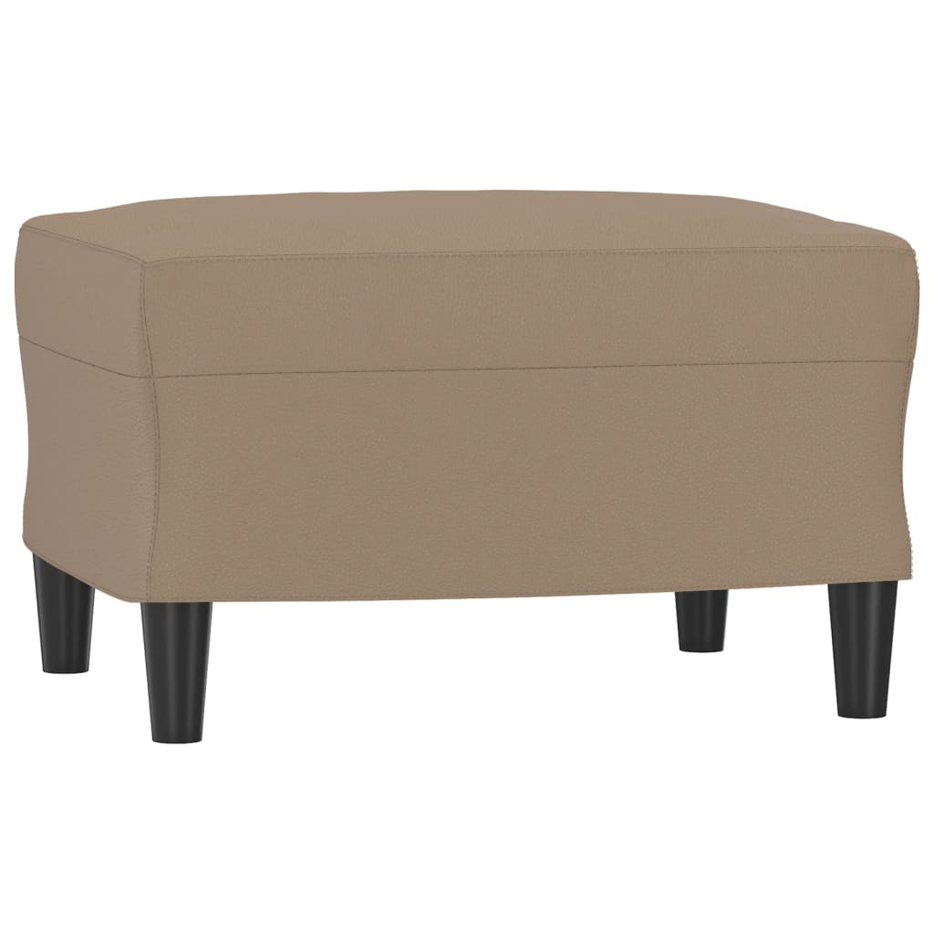 fodskammel 60x50x41 cm kunstlæder cappuccino