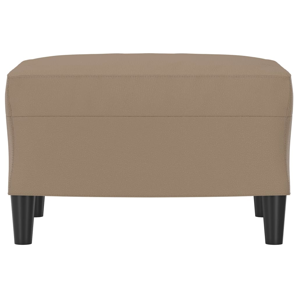 fodskammel 60x50x41 cm kunstlæder cappuccino