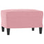 fodskammel 60x50x41 cm velour pink