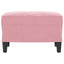 fodskammel 60x50x41 cm velour pink