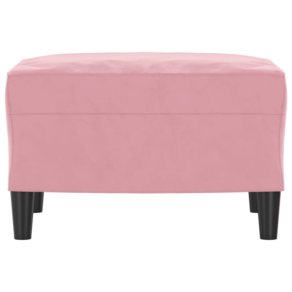 fodskammel 60x50x41 cm velour pink