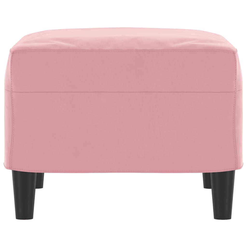 fodskammel 60x50x41 cm velour pink