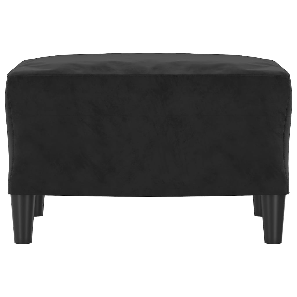 fodskammel 60x50x41 cm velour sort