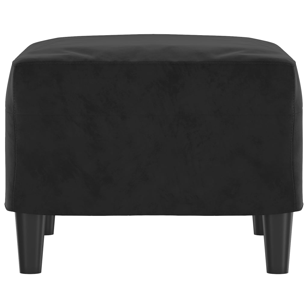 fodskammel 60x50x41 cm velour sort