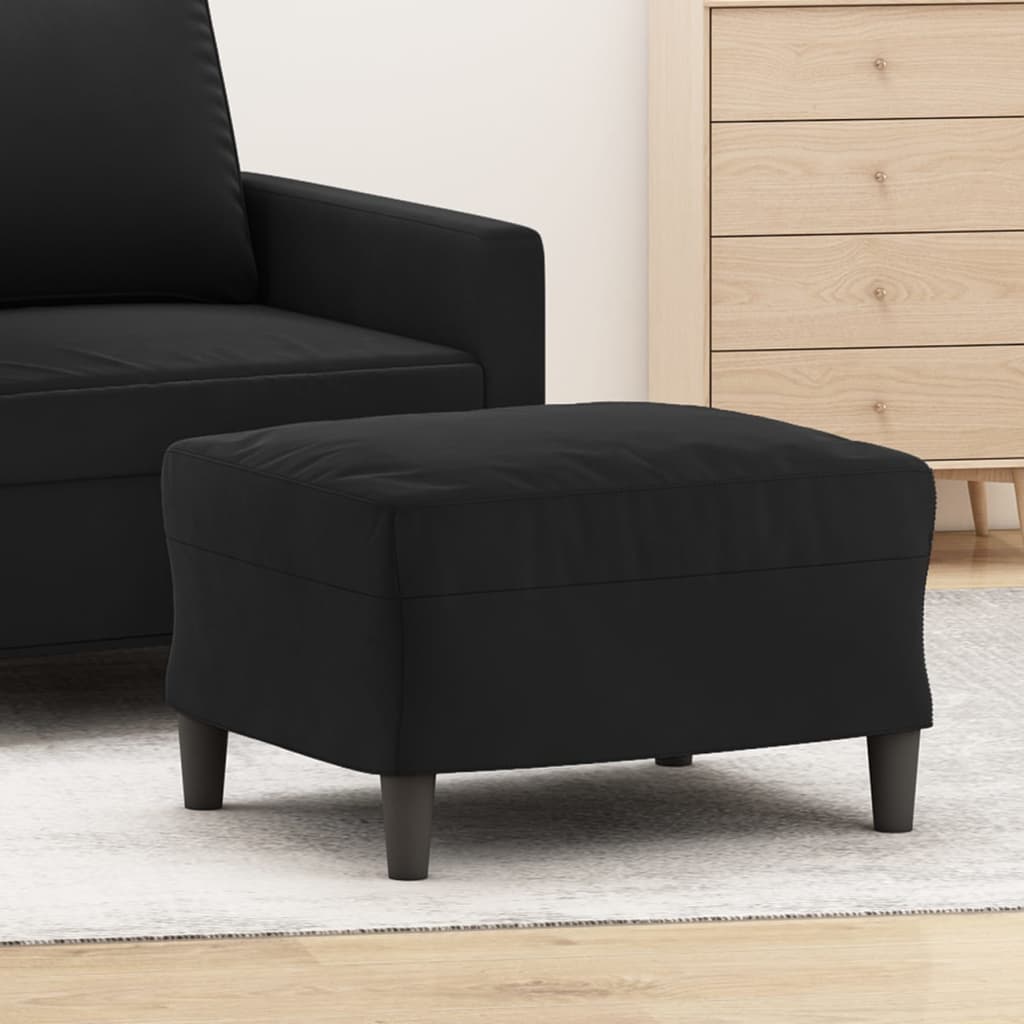 fodskammel 60x50x41 cm velour sort
