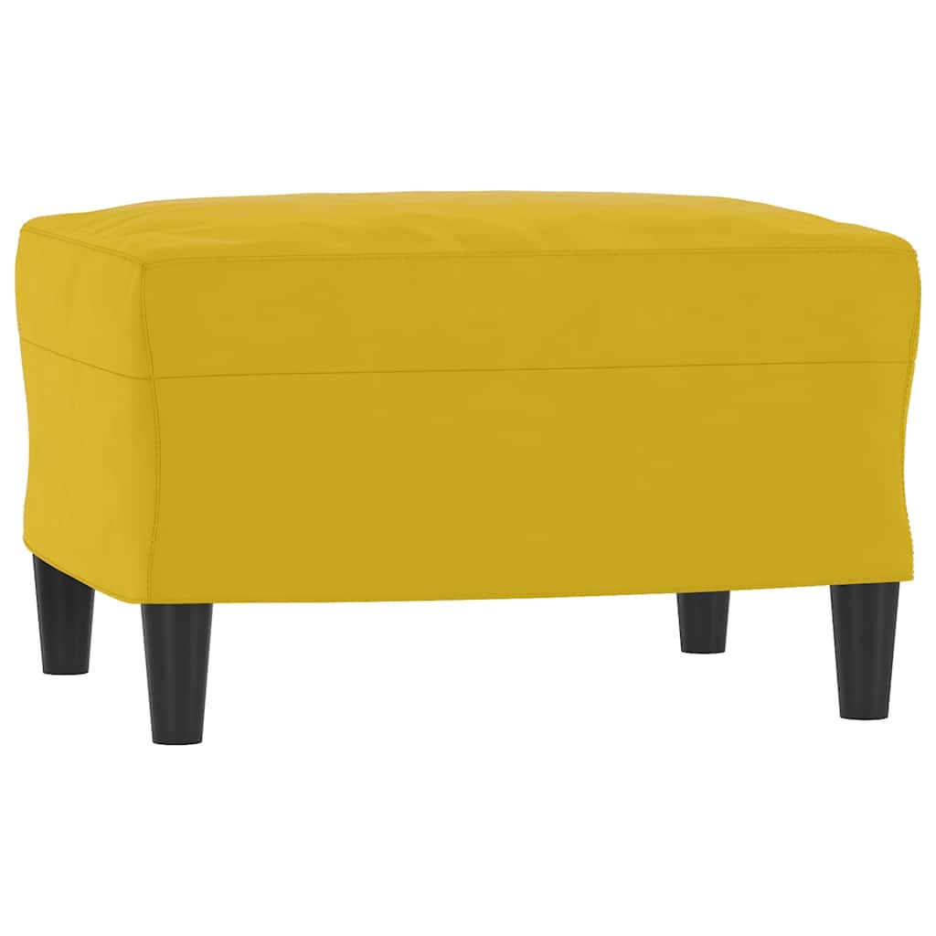 fodskammel 60x50x41 cm velour gul