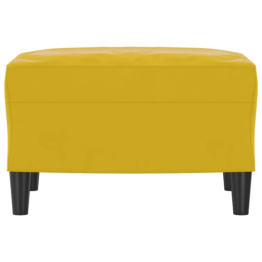 fodskammel 60x50x41 cm velour gul