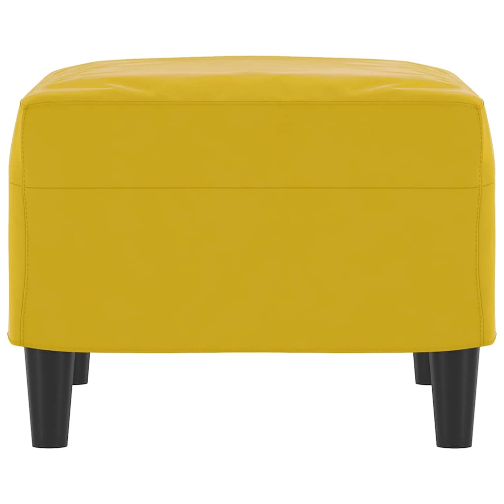 fodskammel 60x50x41 cm velour gul