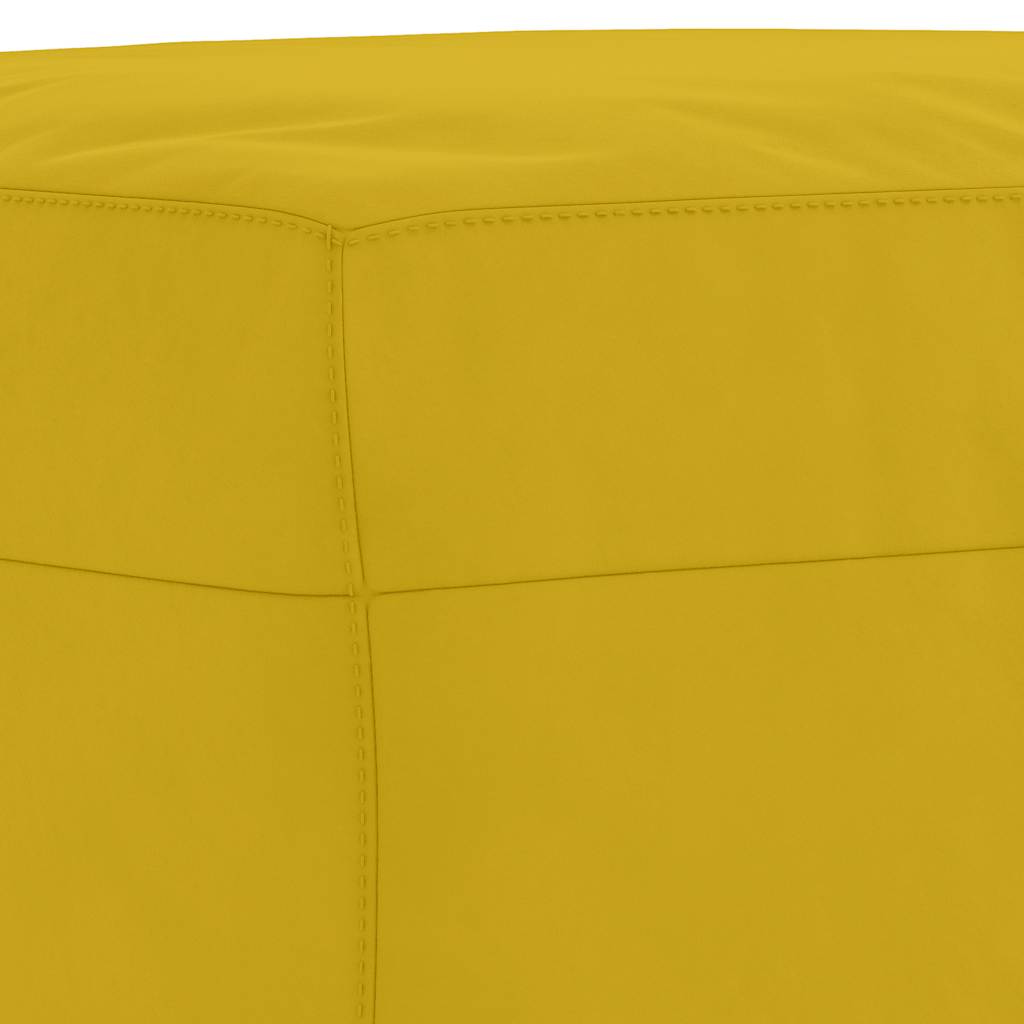 fodskammel 60x50x41 cm velour gul