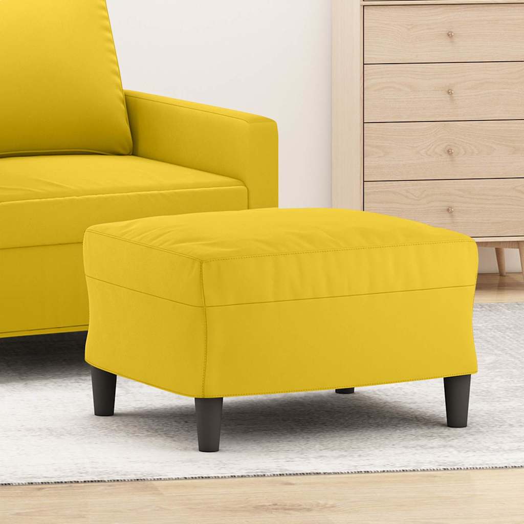 fodskammel 60x50x41 cm velour gul