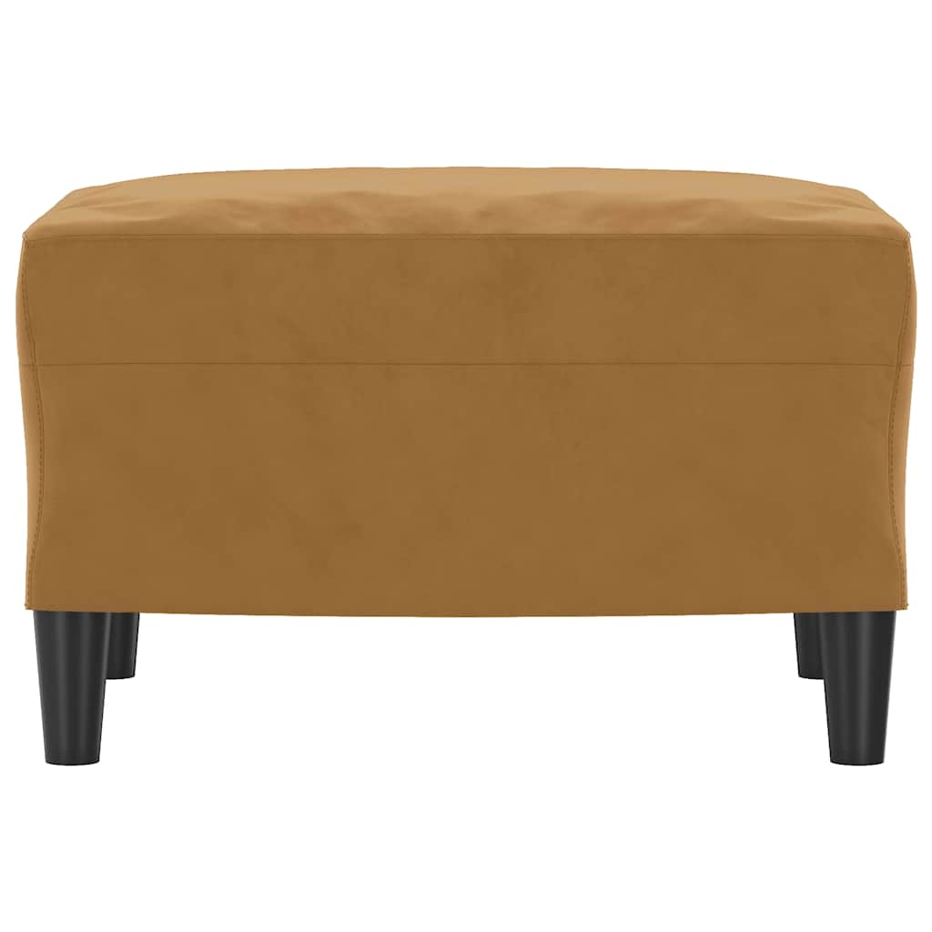 fodskammel 60x50x41 cm velour brun