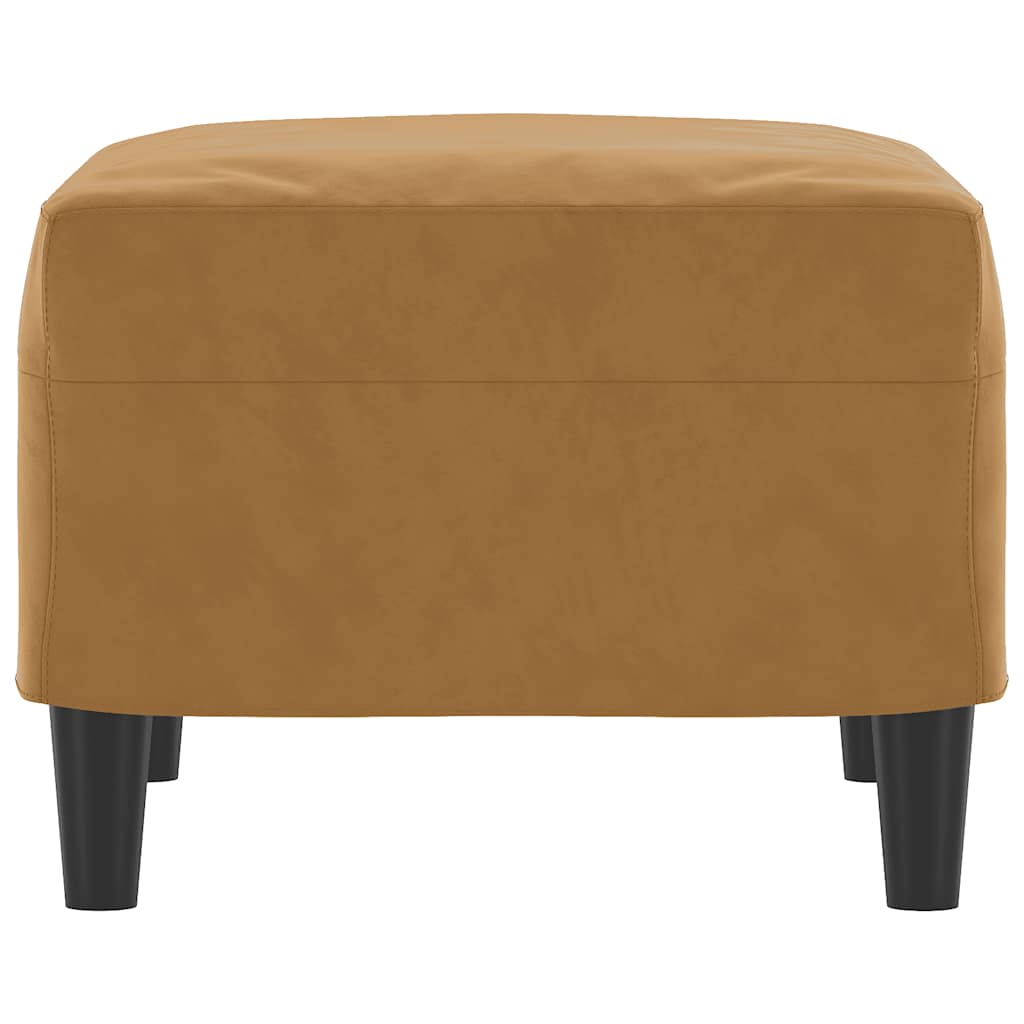 fodskammel 60x50x41 cm velour brun