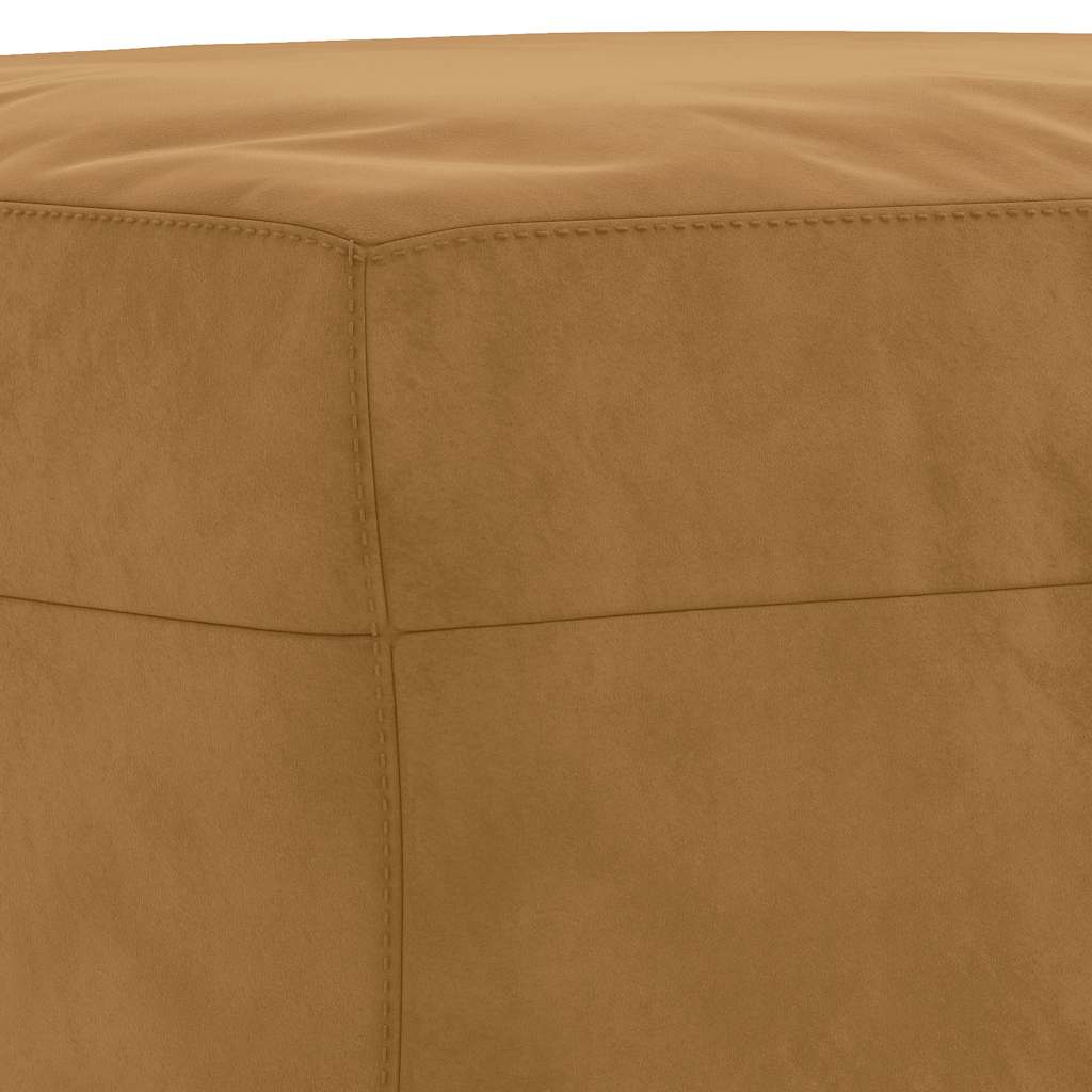 fodskammel 60x50x41 cm velour brun