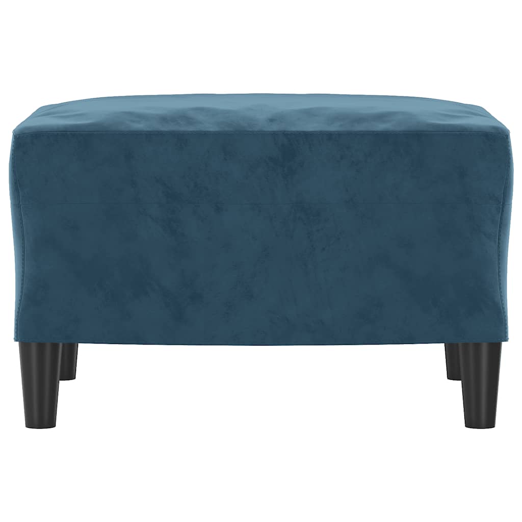 fodskammel 60x50x41 cm velour blå