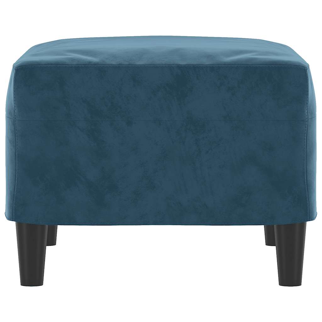 fodskammel 60x50x41 cm velour blå