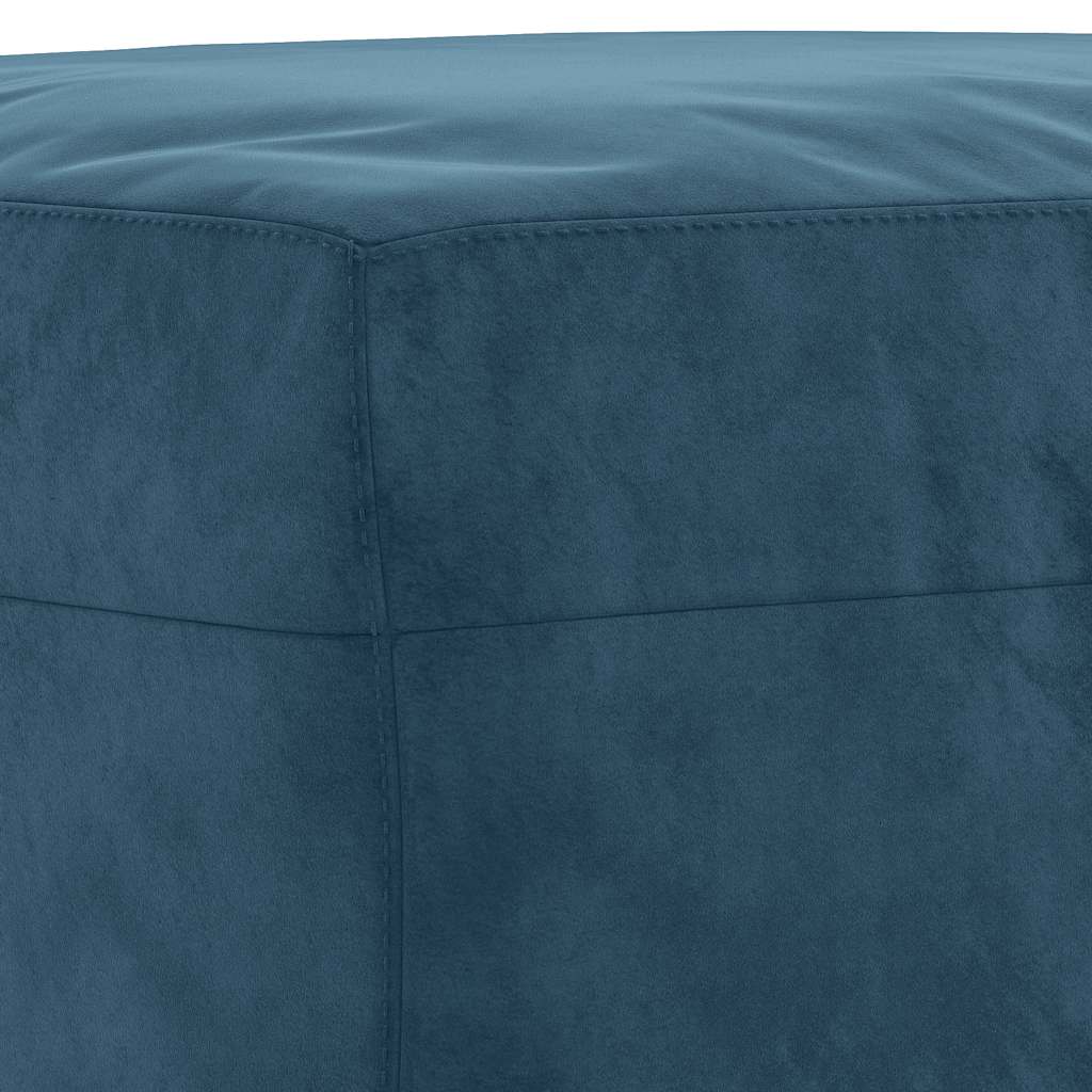 fodskammel 60x50x41 cm velour blå