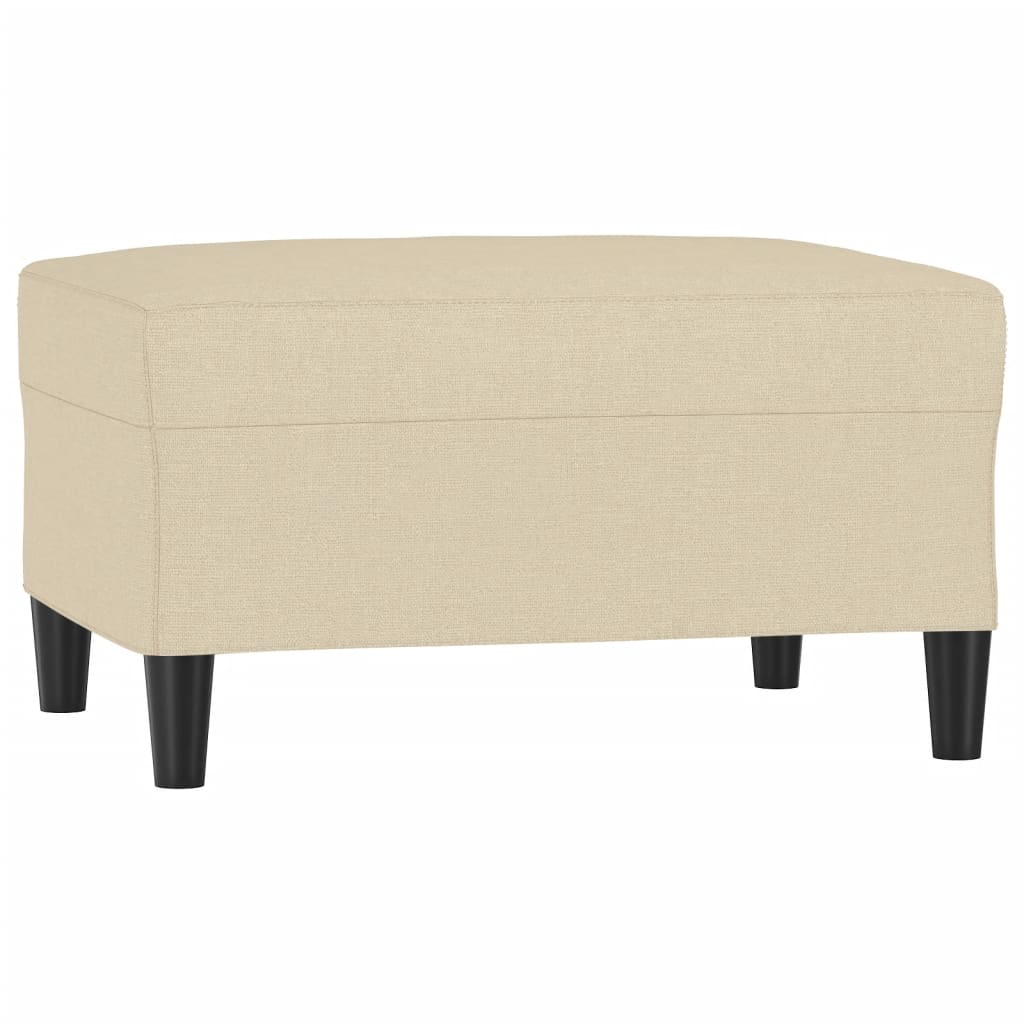 fodskammel 70x55x41 cm stof cremefarvet
