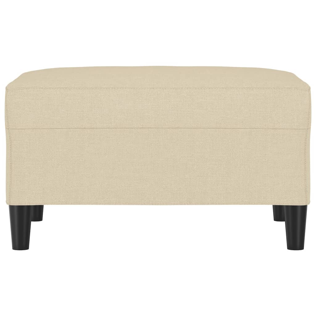 fodskammel 70x55x41 cm stof cremefarvet