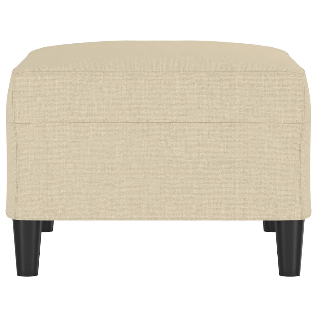 fodskammel 70x55x41 cm stof cremefarvet