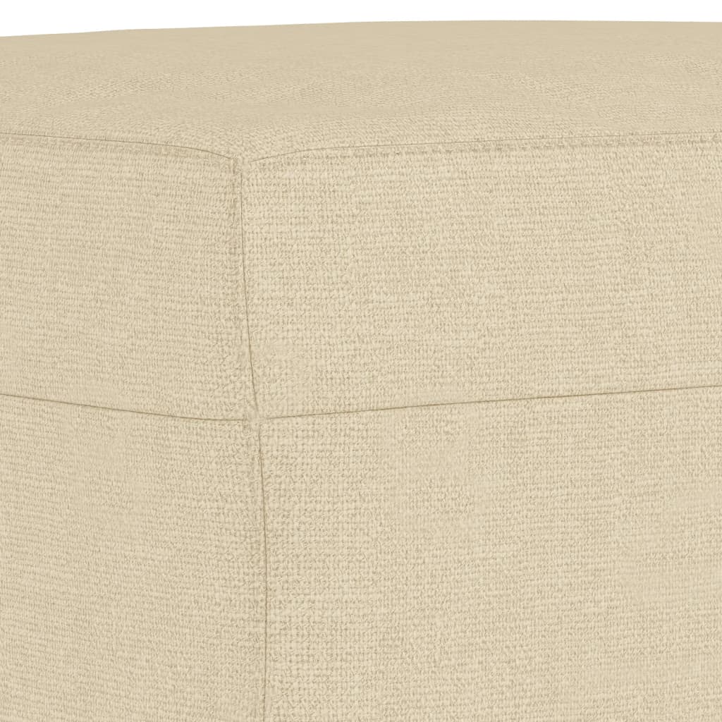 fodskammel 70x55x41 cm stof cremefarvet