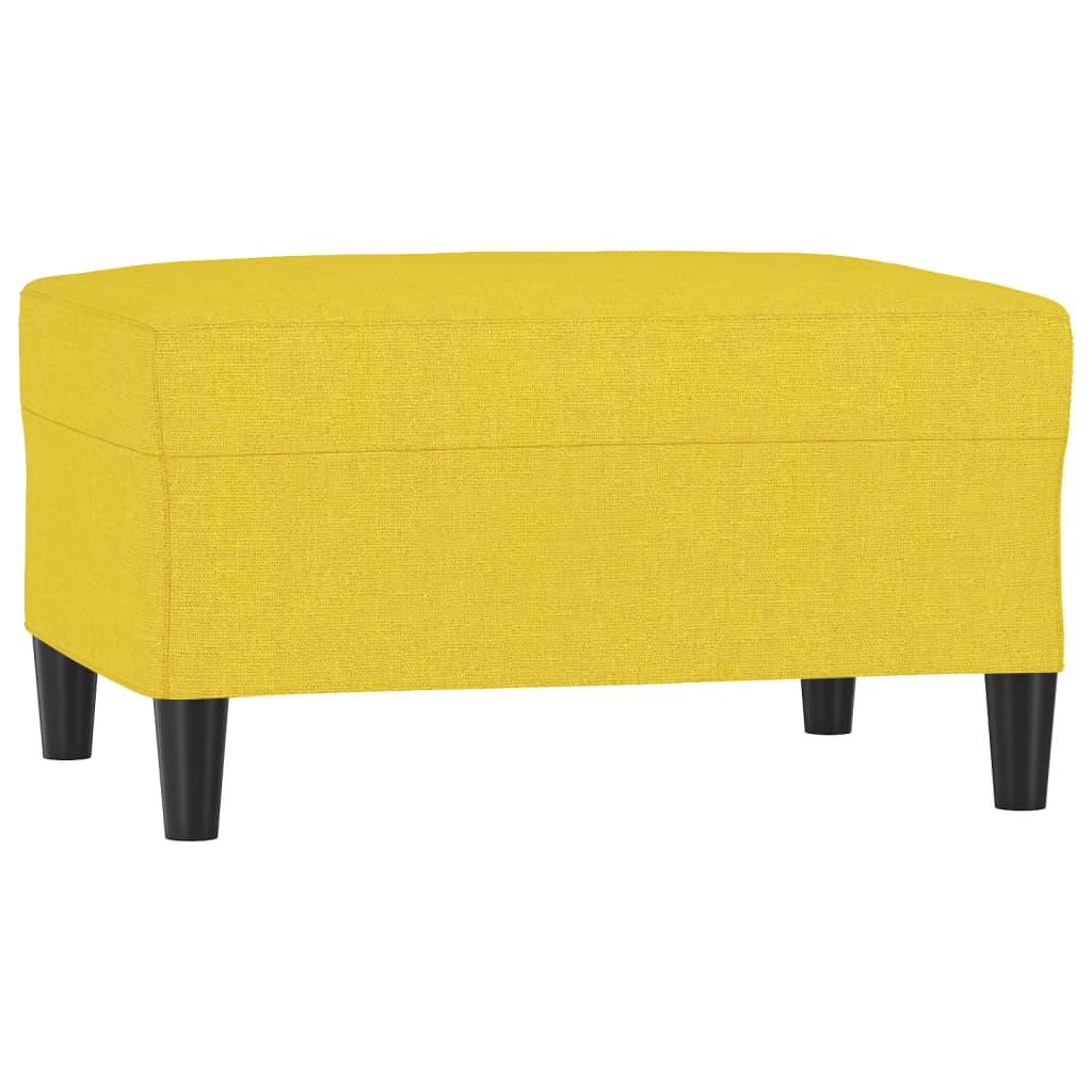 fodskammel 70x55x41 cm stof lysegul