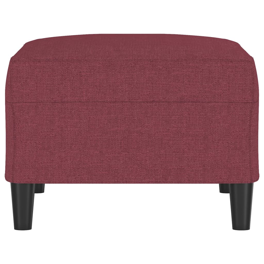 fodskammel 70x55x41 cm stof vinrød