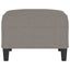 fodskammel 70x55x41 cm stof gråbrun