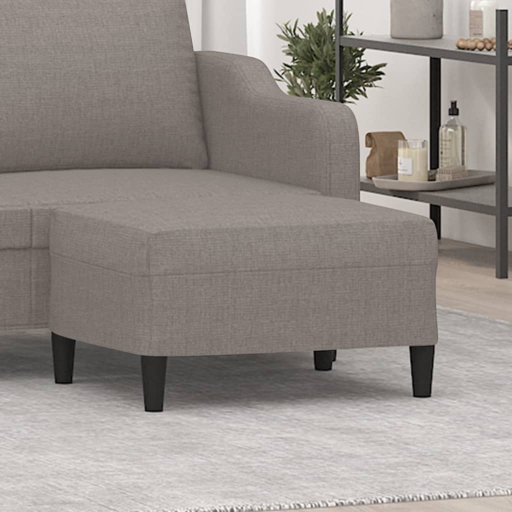 fodskammel 70x55x41 cm stof gråbrun