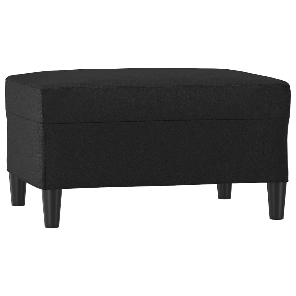 fodskammel 70x55x41 cm kunstlæder sort