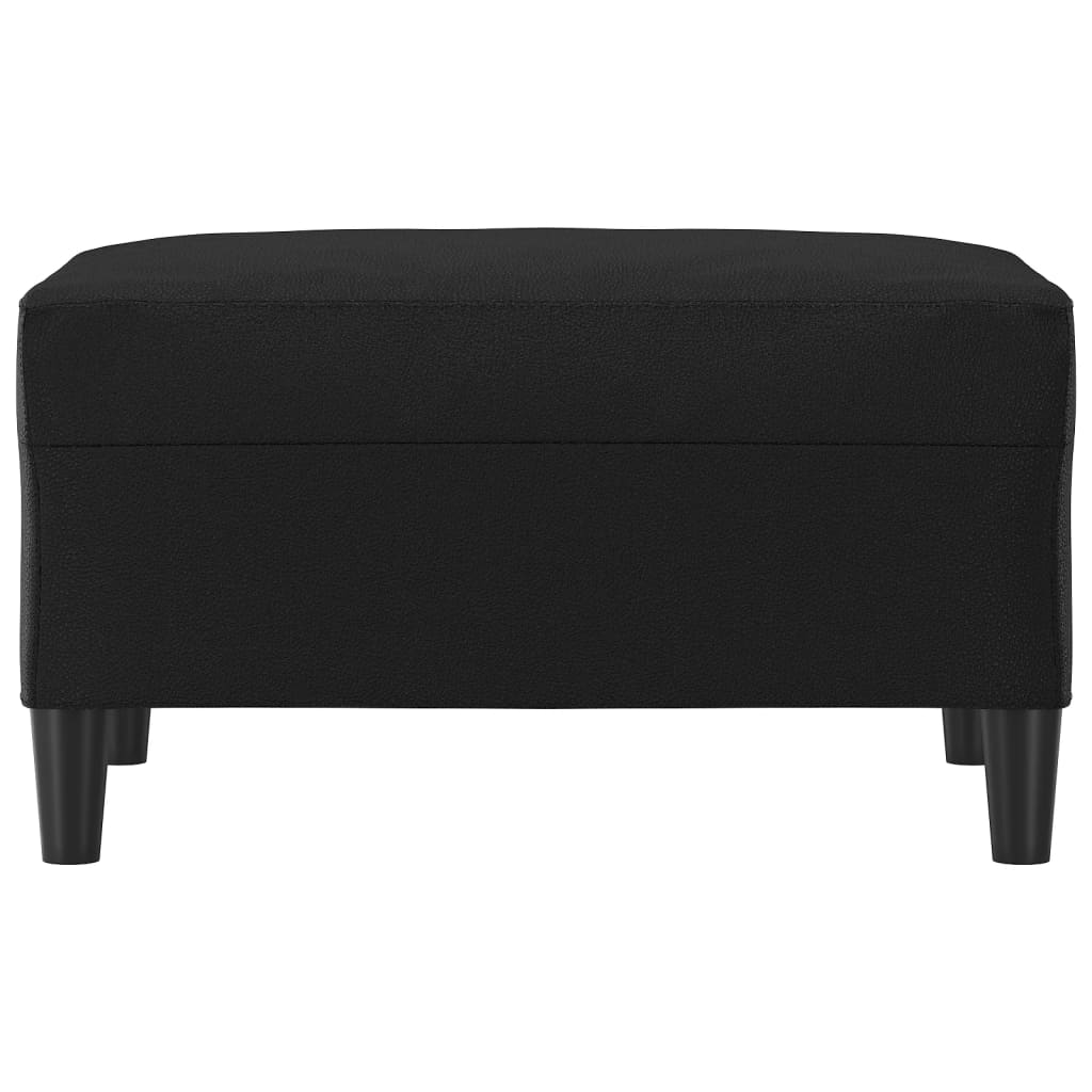 fodskammel 70x55x41 cm kunstlæder sort