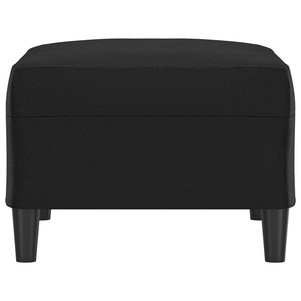fodskammel 70x55x41 cm kunstlæder sort